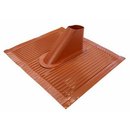 Aluziegel Dachpfanne HQ rot 50x45cm vernietet +...