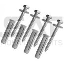 4x Schraubensatz 8x80mm / Fischer -SX-Dübel 12mm